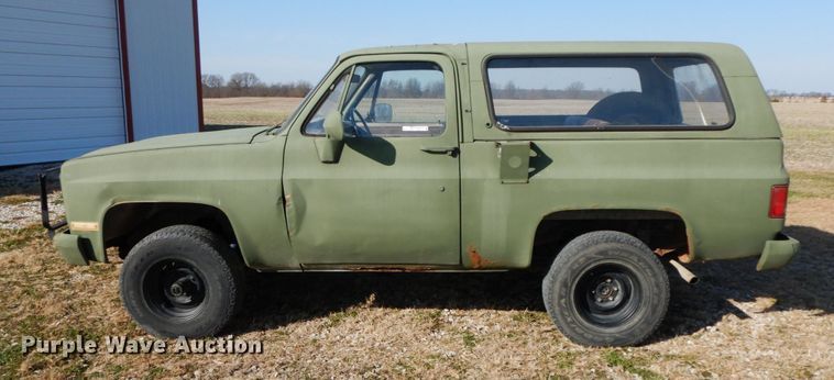 image for item FG9713 1986 Chevrolet D10 Military Blazer  Custom Deluxe SUV