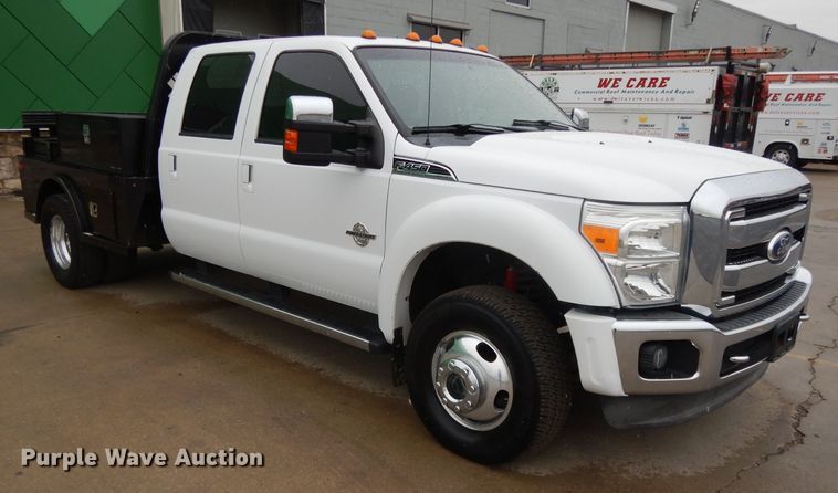 image for item GH9094 2011 Ford F450 Super Duty Lariat  Crew Cab flatbed truck