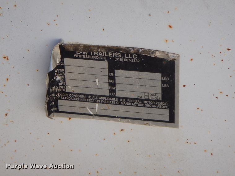 image for item GK9492 2008 EW Trailers equipment trailer