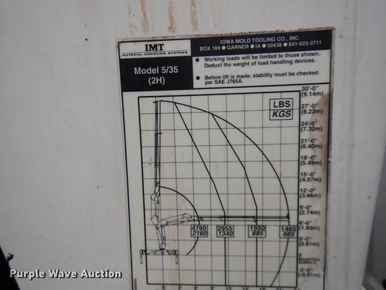 image for item GK9547 2007 Ford F550 Super Duty  flatbed truck with crane