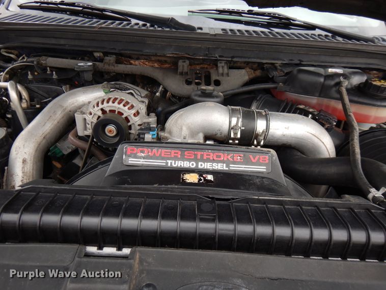 image for item GK9549 2003 Ford F550 Super Duty  flatbed truck with crane