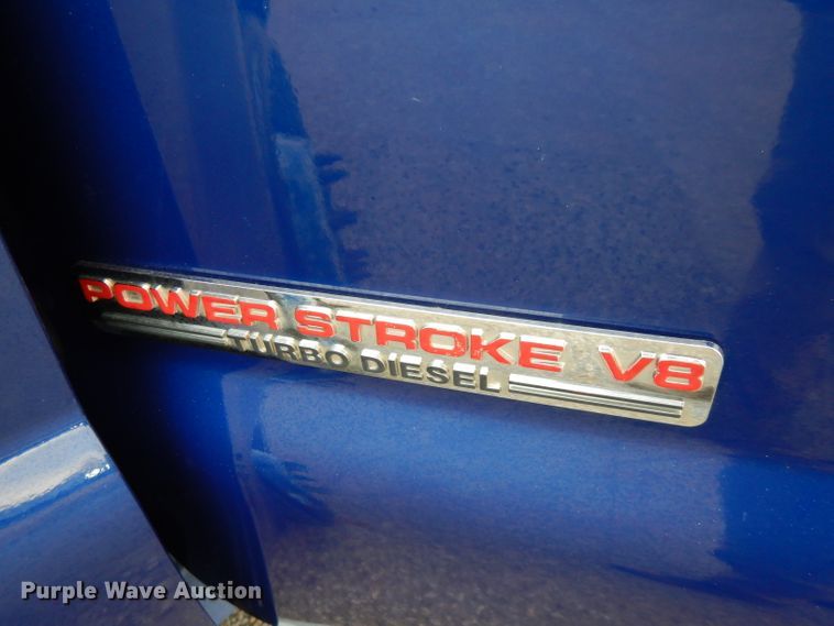 image for item GK9549 2003 Ford F550 Super Duty  flatbed truck with crane