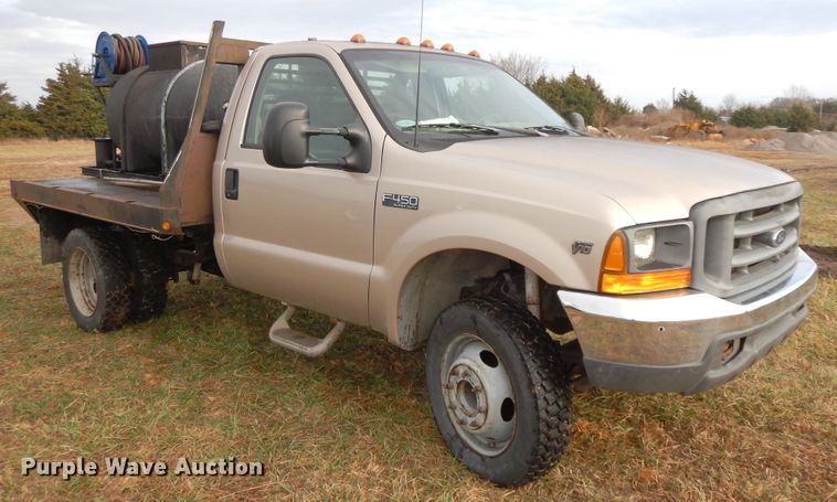 image for item GK9552 1999 Ford F450 Super Duty  flatbed truck