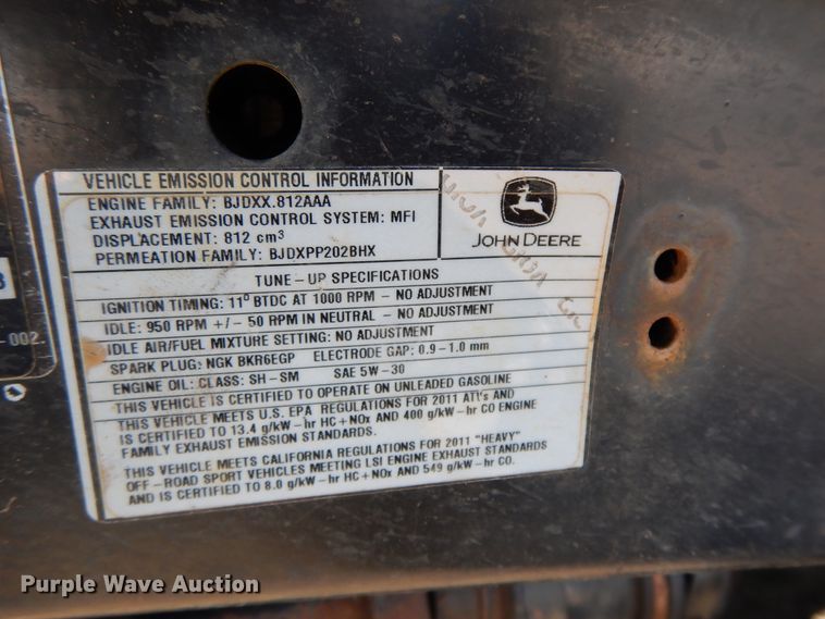 image for item GK9666 John Deere Gator 825i  utility vehicle