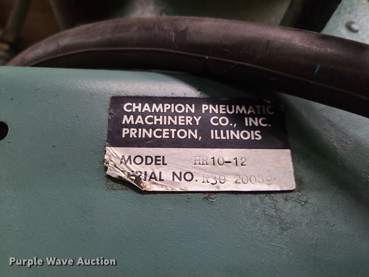 image for item GY9635 Champion HR10-12 air compressor