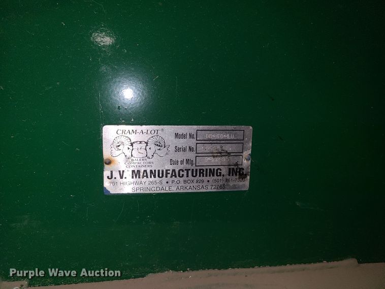 image for item GY9641 Cram-A-Lot DB-60LU cardboard baler