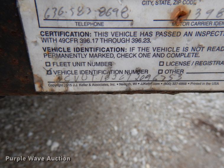 image for item HD9225 2007 PJ utility trailer