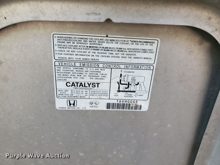 image for item HK9111 1998 Honda Civic