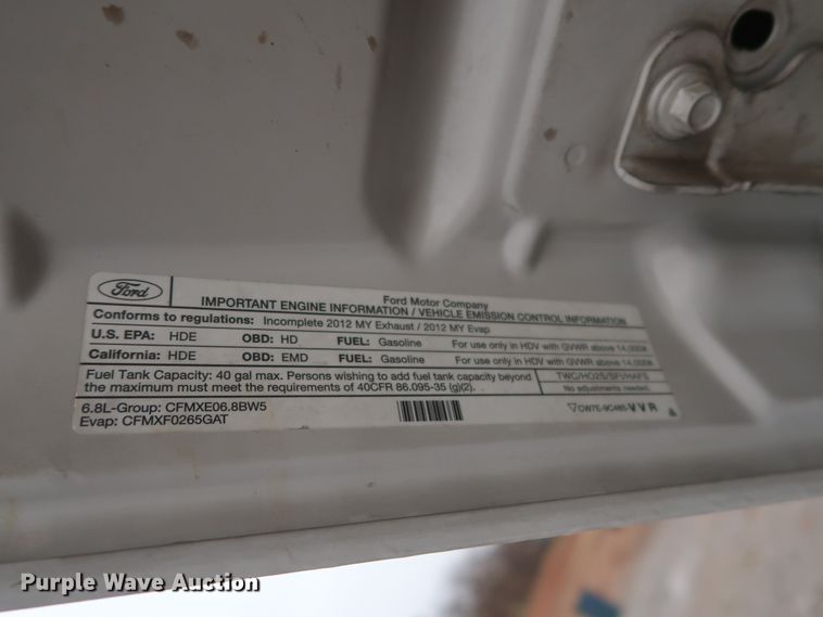 image for item HK9625 2012 Ford F450 Super Duty XL  flatbed truck