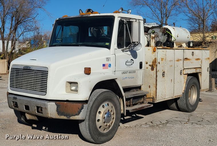 image for item HM9336 2001 Freightliner FL70  service truck with crane