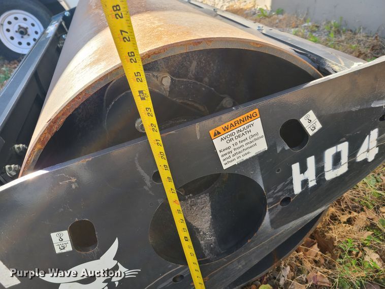 image for item HM9360 2018 Bobcat skid steer smooth drum roller