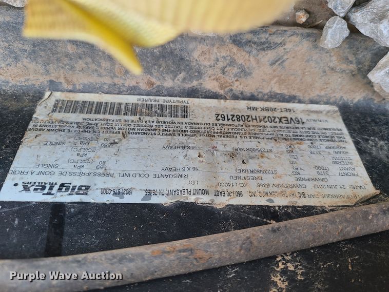 image for item HM9372 2017 Big Tex equipment trailer