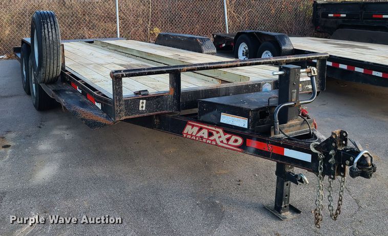 image for item HM9373 2017 Maxey tilt deck equipment trailer