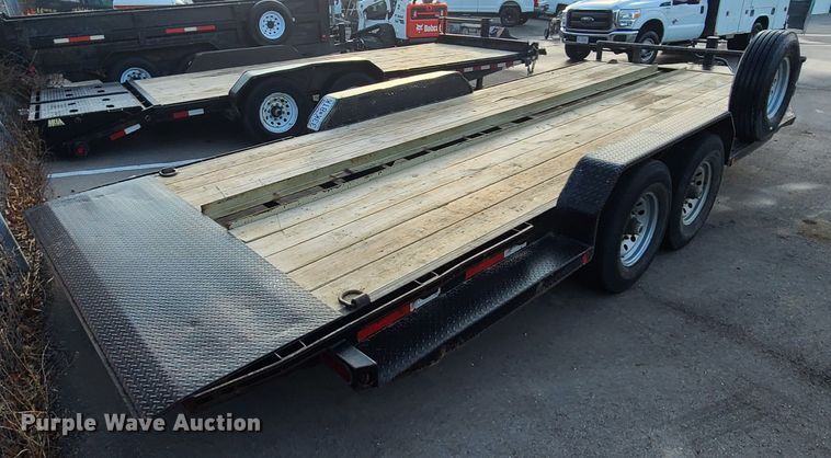 image for item HM9373 2017 Maxey tilt deck equipment trailer