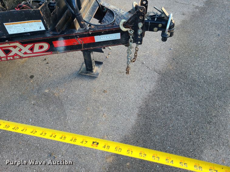 image for item HM9373 2017 Maxey tilt deck equipment trailer