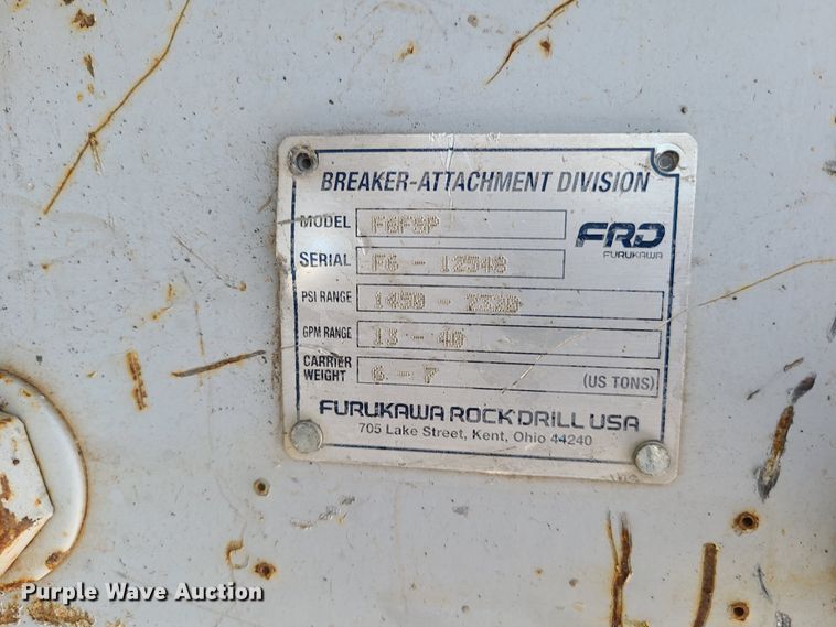 image for item HM9377 Kent FRDF6FSP skid steer breaker