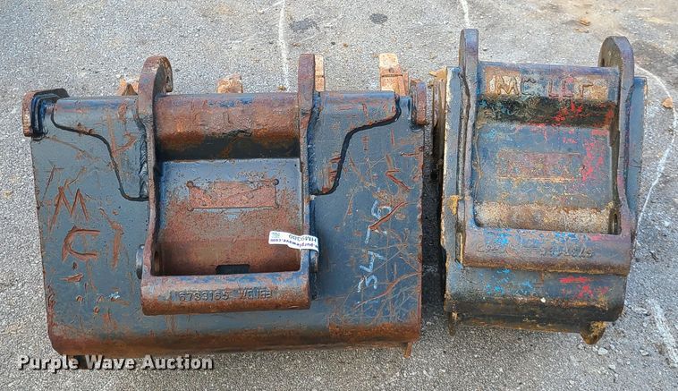 image for item HM9380 (2) Bobcat excavator buckets