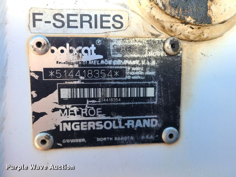 image for item HM9816 1998 Bobcat 863  skid steer loader