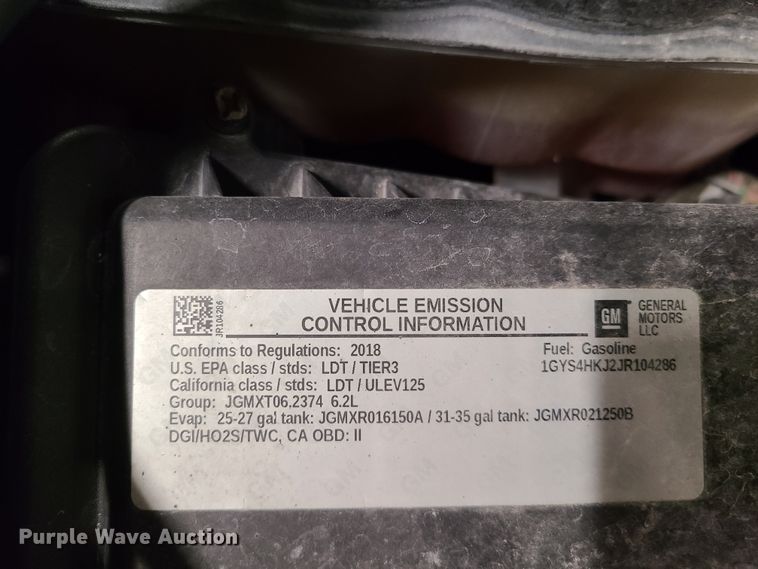 image for item HM9824 2018 Cadillac Escalade  SUV