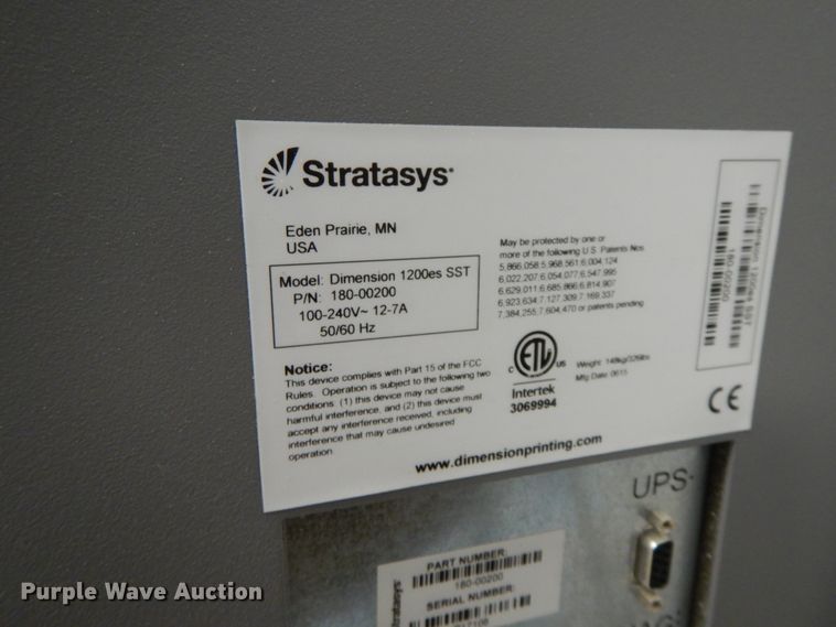 image for item HP9070 Stratasys Dimension SST 1200 ES 3D printer