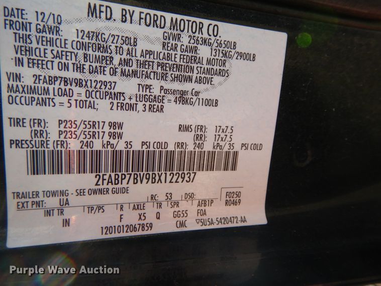 image for item HP9076 2011 Ford Crown Victoria Police Interceptor