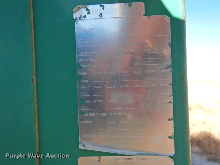 image for item HU9673 1988 Onan  generator