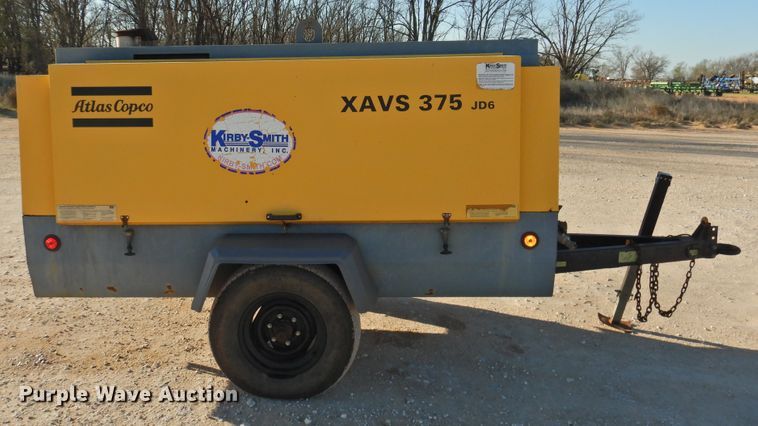 image for item HU9693 2010 Atlas Copco XAVS375JD6  air compressor
