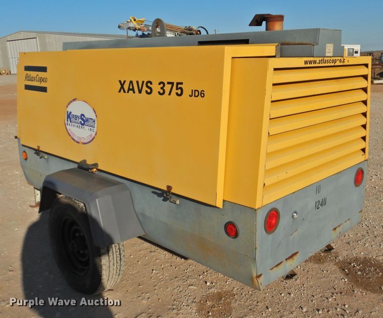 image for item HU9693 2010 Atlas Copco XAVS375JD6  air compressor