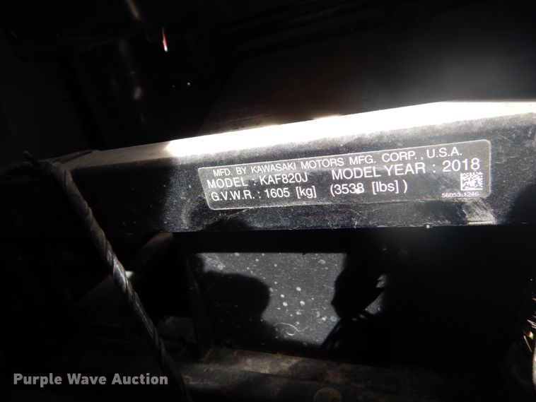 image for item HU9807 2018 Kawasaki Mule Profit  utility vehicle