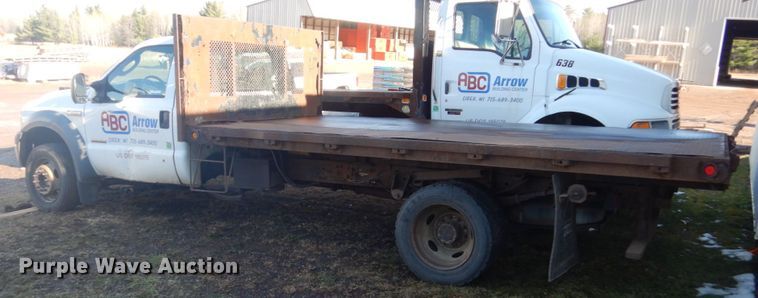 image for item HU9817 2005 Ford F450 Super Duty  dump flatbed truck