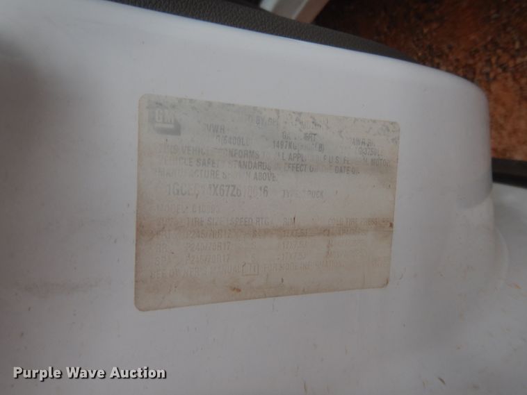 image for item HW9197 2007 Chevrolet Silverado 1500  pickup truck