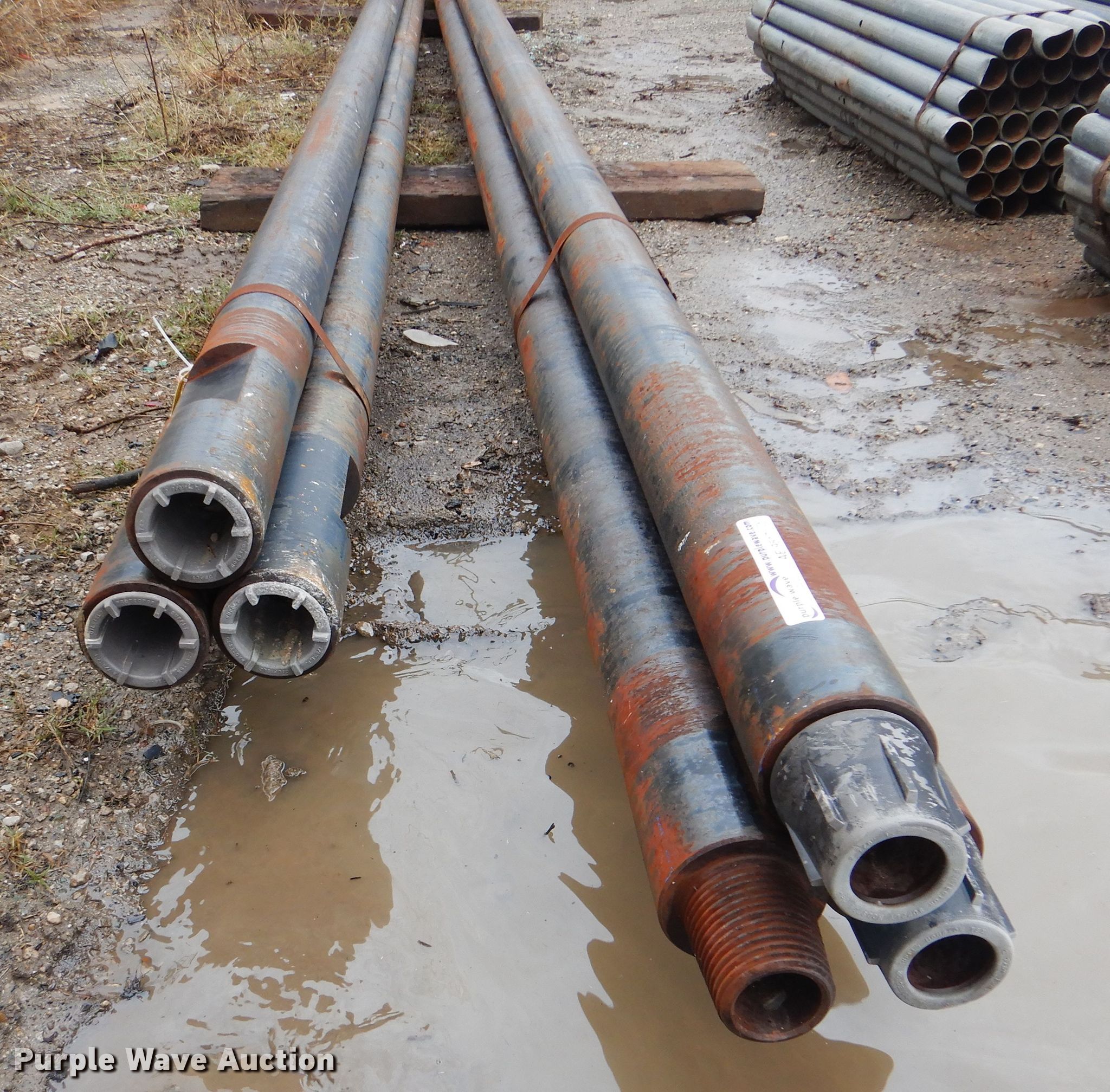 (6) heavy wall drill stems in Tulsa, OK Item AE9517 sold Purple Wave