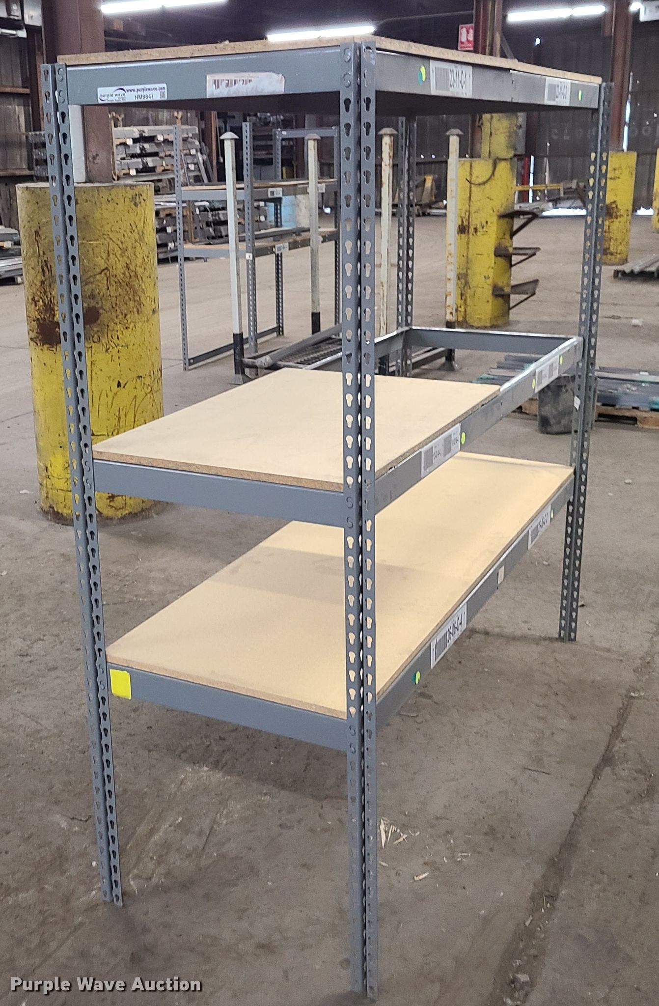 (10) shelving units in Kansas City, MO Item HM9841 sold Purple Wave