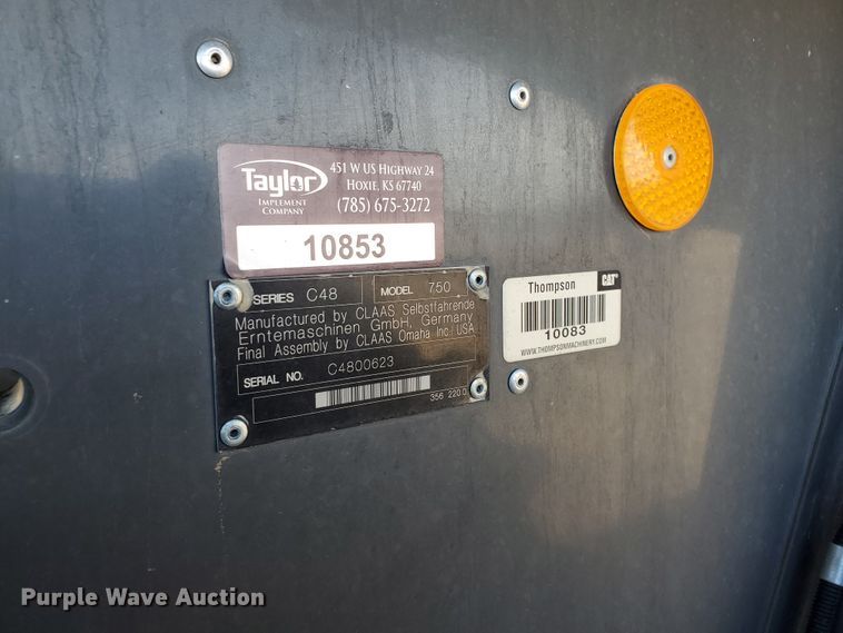 image for item DF4603 2013 Claas Lexion 750TT  RWA combine