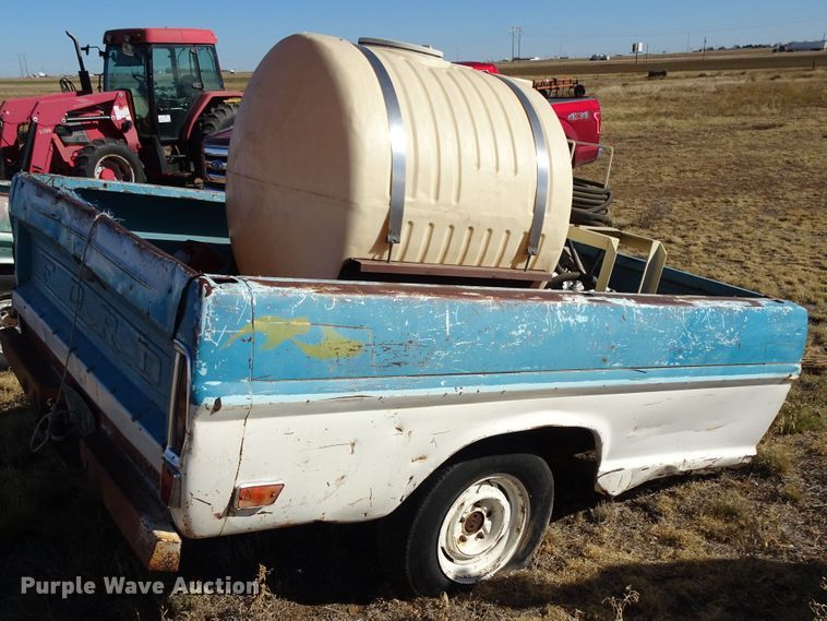 image for item DI0789 Shop built pickup truck bed trailer with spot sprayer