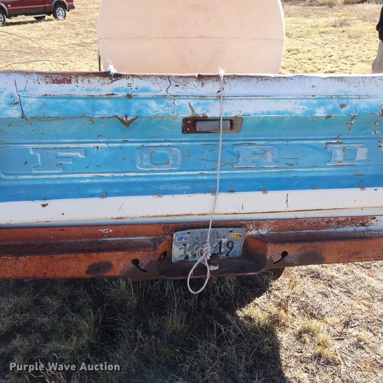 image for item DI0789 Shop built pickup truck bed trailer with spot sprayer