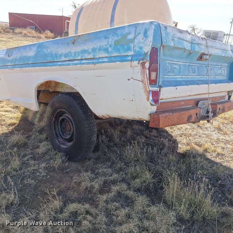 image for item DI0789 Shop built pickup truck bed trailer with spot sprayer