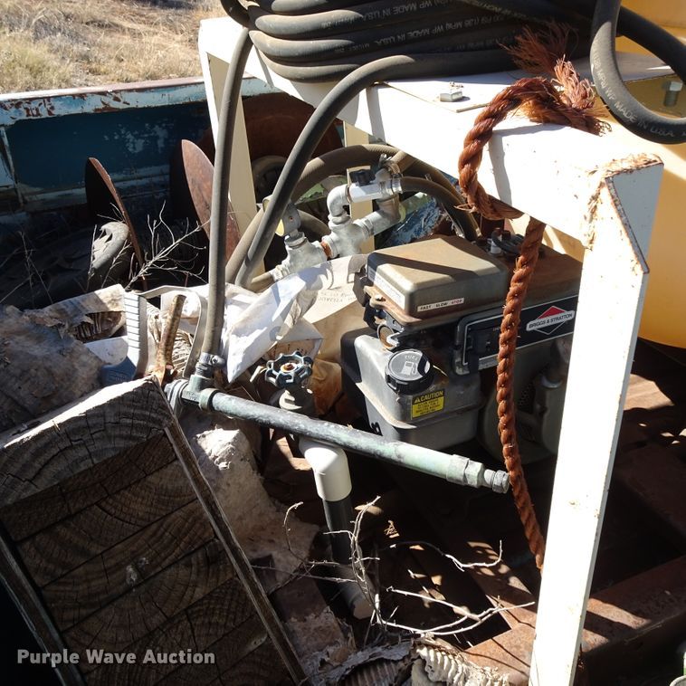 image for item DI0789 Shop built pickup truck bed trailer with spot sprayer