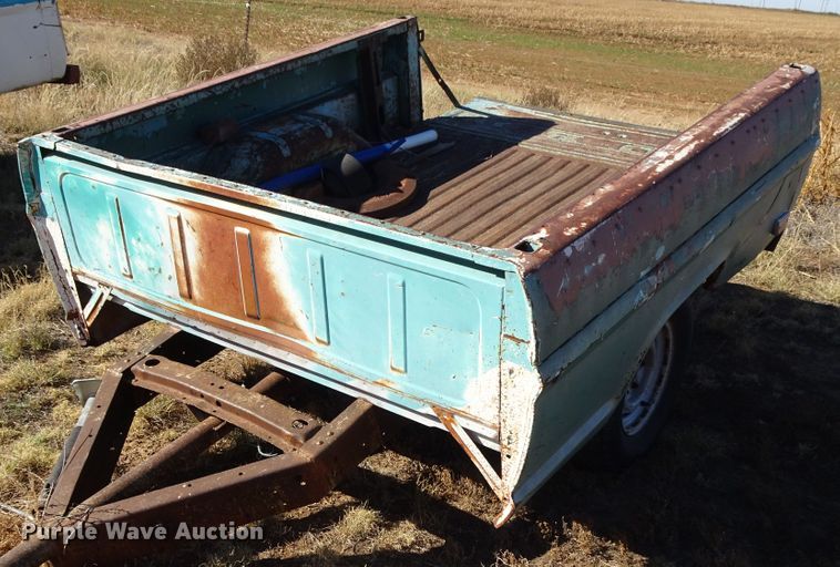 image for item DI0790 Shop built pickup bed trailer