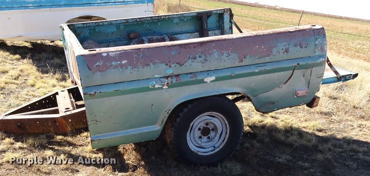 image for item DI0790 Shop built pickup bed trailer