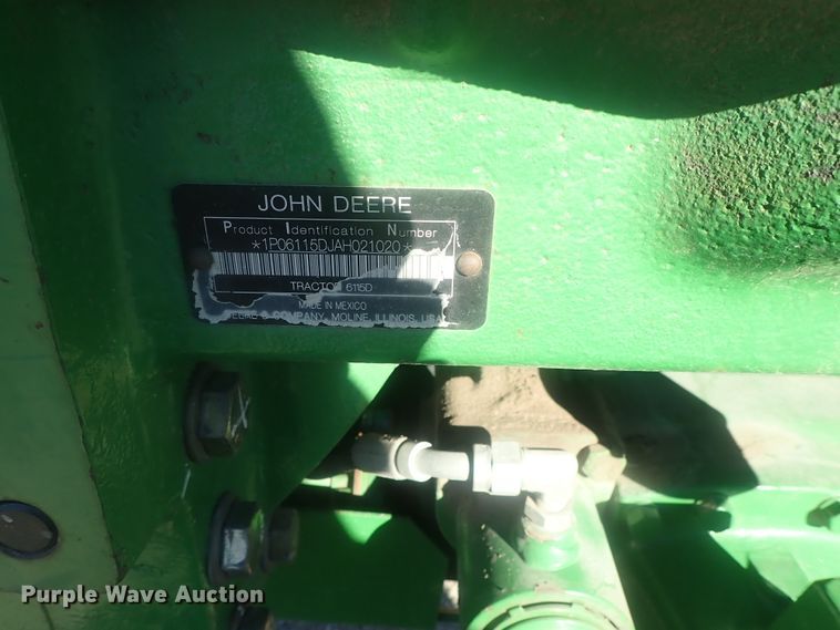 image for item DI7428 2011 John Deere 6115D  MFWD tractor