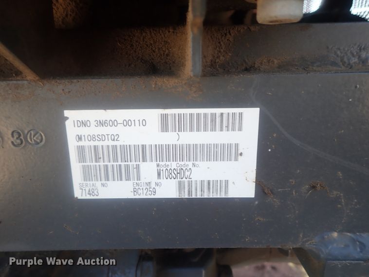 image for item DI7430 Kubota M108S  MFWD tractor