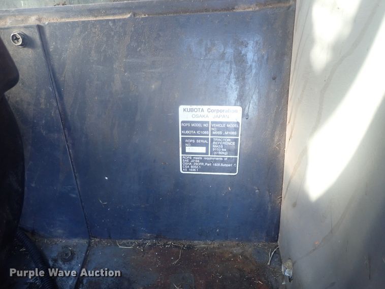 image for item DI7431 Kubota M108S  MFWD tractor