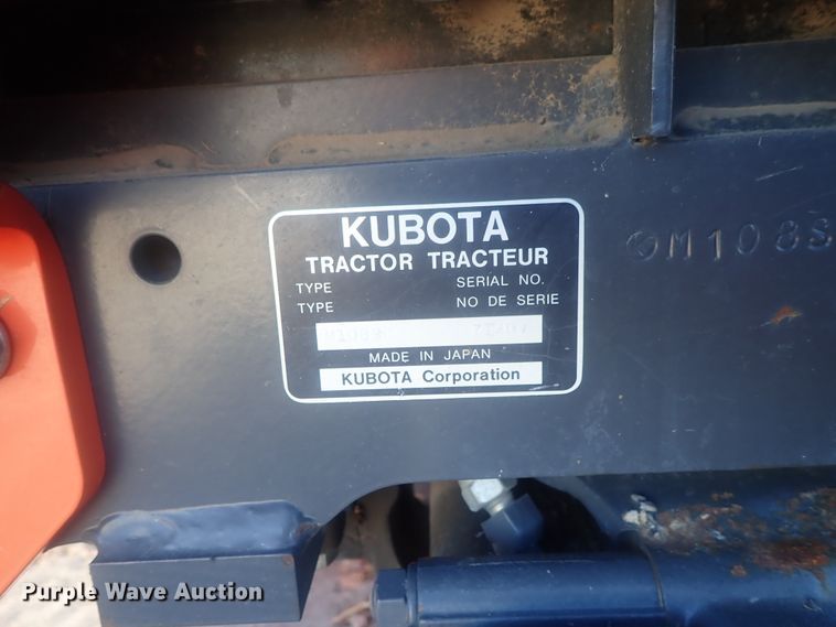 image for item DI7431 Kubota M108S  MFWD tractor