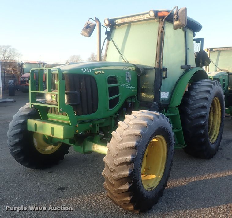 image for item DI7432 2011 John Deere 6115D  MFWD tractor