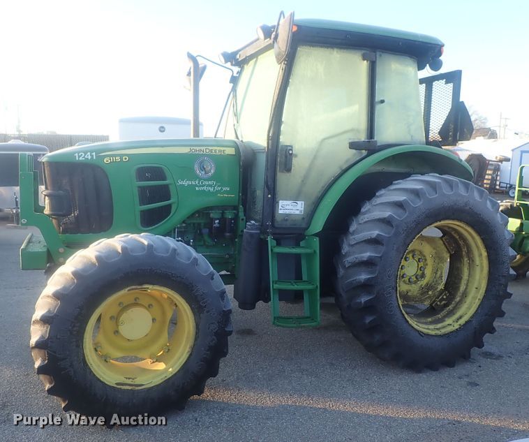 image for item DI7432 2011 John Deere 6115D  MFWD tractor