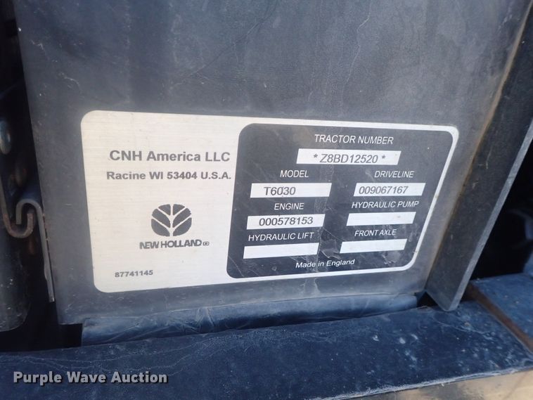 image for item DI7433 2008 New Holland T6030 Delta  tractor