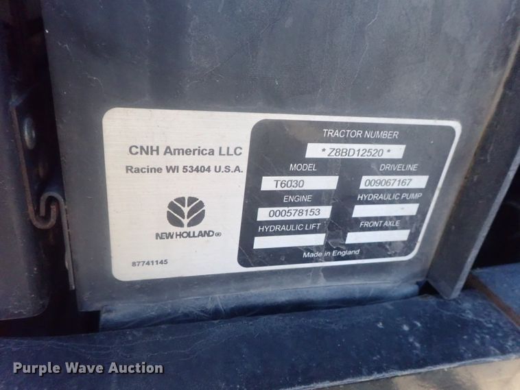 image for item DI7433 2008 New Holland T6030 Delta  tractor