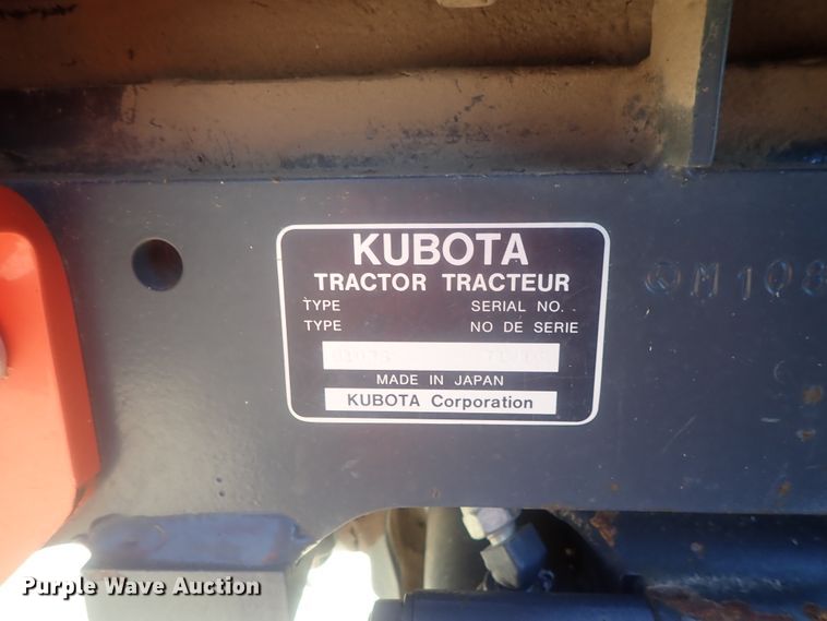 image for item DI7434 Kubota M108S  MFWD tractor