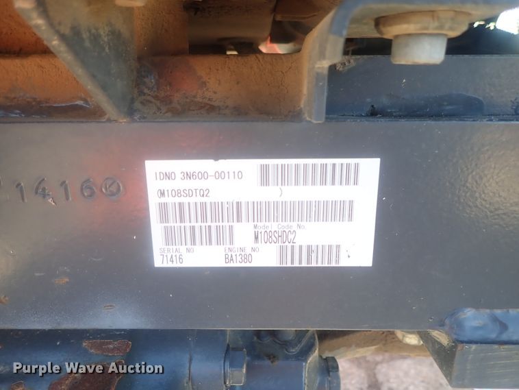 image for item DI7434 Kubota M108S  MFWD tractor